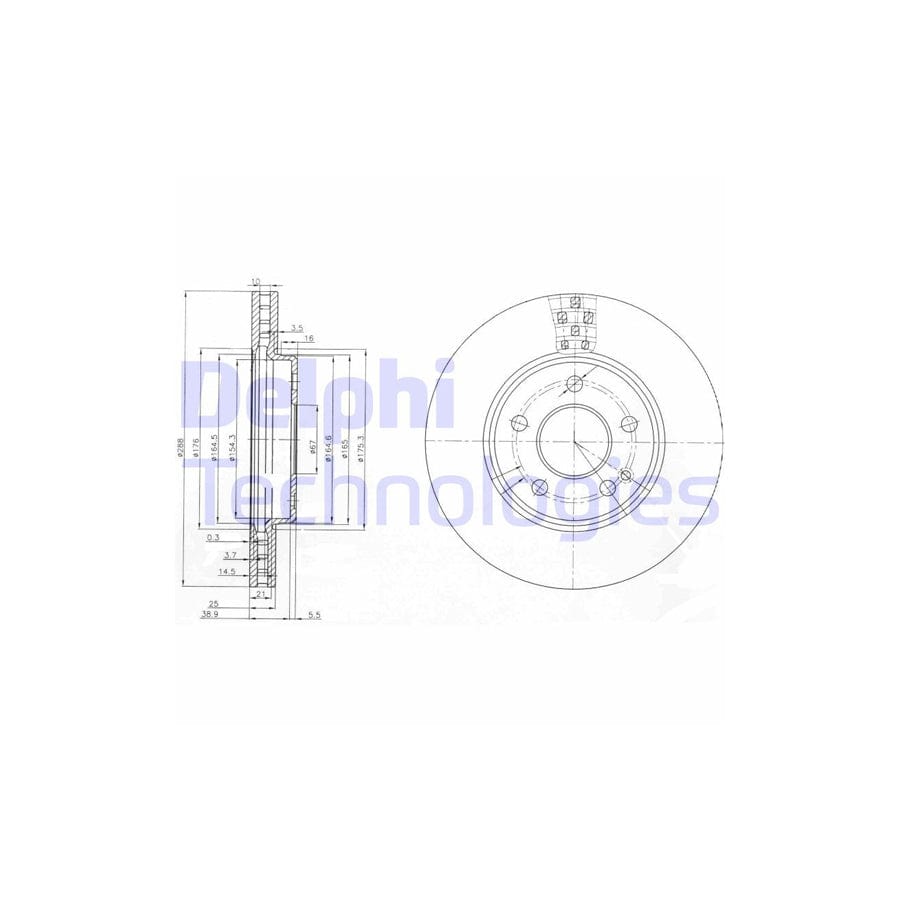 Delphi Bg3909 Brake Disc