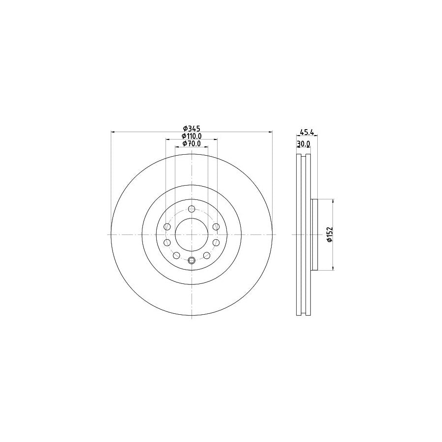 Hella 8AH 355 468-421 Brake Hose