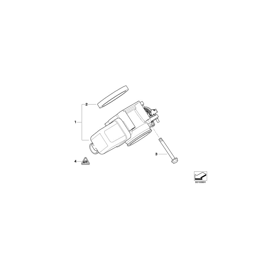 Genuine BMW 07119903867 E92 E93 E36 Hex Bolt With Washer M6X65-U1-ZNS3 (Inc. M5, 530xi & 325i) | ML Performance UK Car Parts