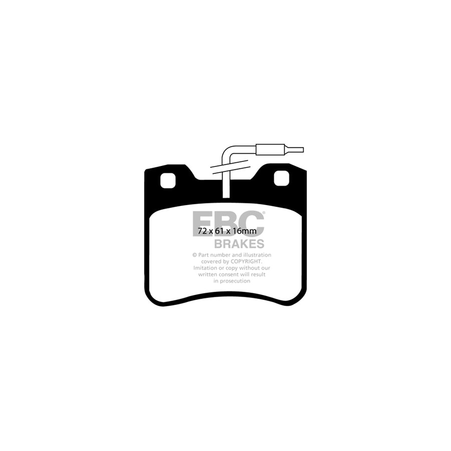 EBC DP2656 Citroen Peugeot Greenstuff Front Brake Pads (Inc. Saxo, AX, 106) 2 | ML Performance UK Car Parts