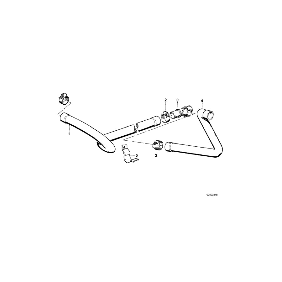 Genuine BMW 11531719983 E24 Hose (Inc. 635CSi) | ML Performance UK Car Parts