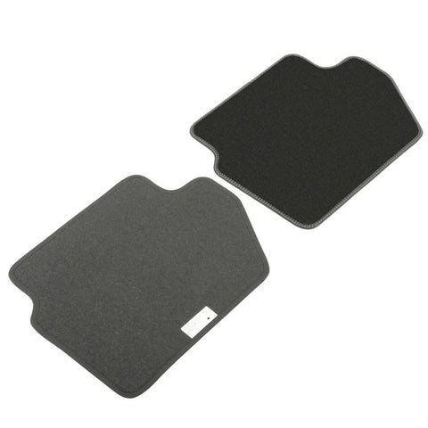 GENUINE FORD 2554847 ECOSPORT VELOUR FLOOR MATS REAR, BLACK WITH METAL GREY DOUBLE STITCHING | ML Performance UK