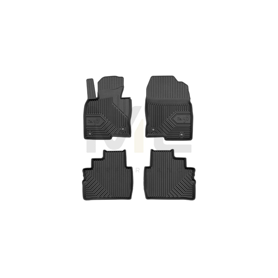 FROGUM Tailored, No.77 77425095 Floor mat set for MAZDA CX-5 II (KF) Elastomer, Front and Rear, Quantity: 4, Black | ML Performance Car Parts