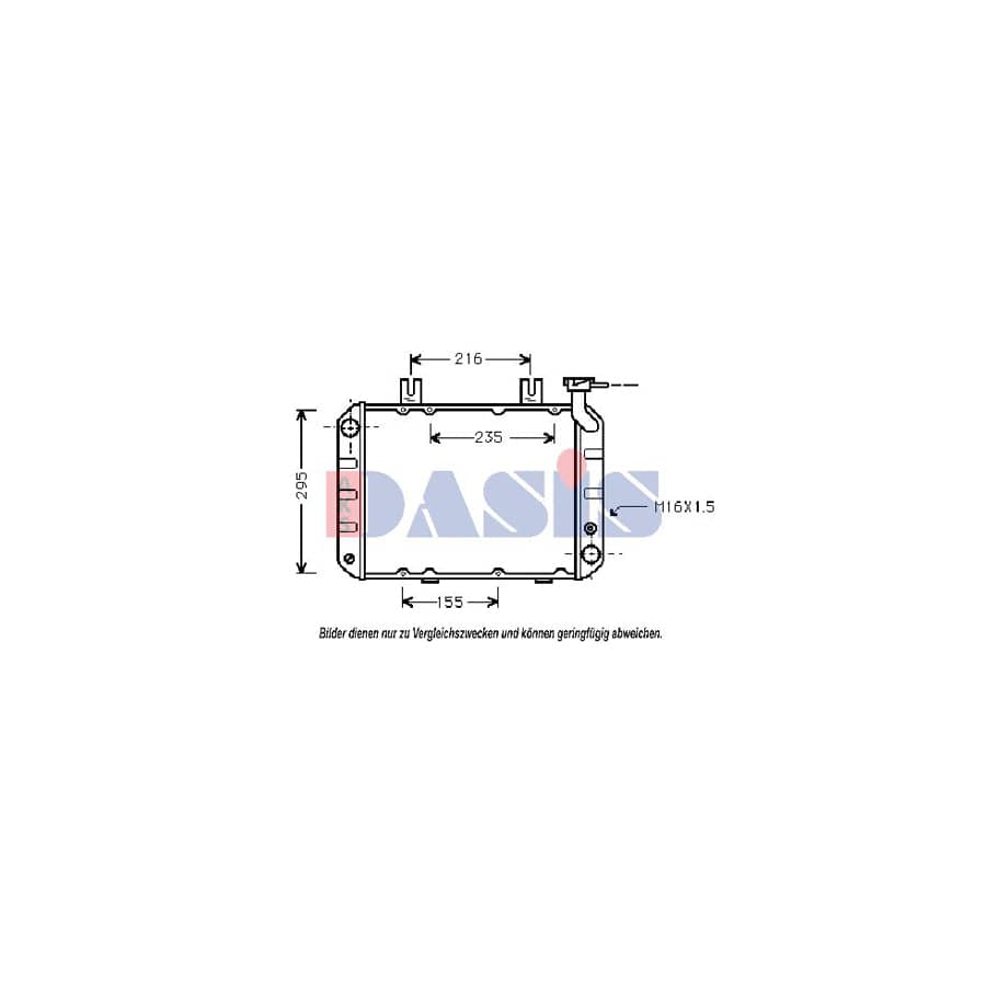 AKS Dasis 100400N Engine Radiator | ML Performance UK