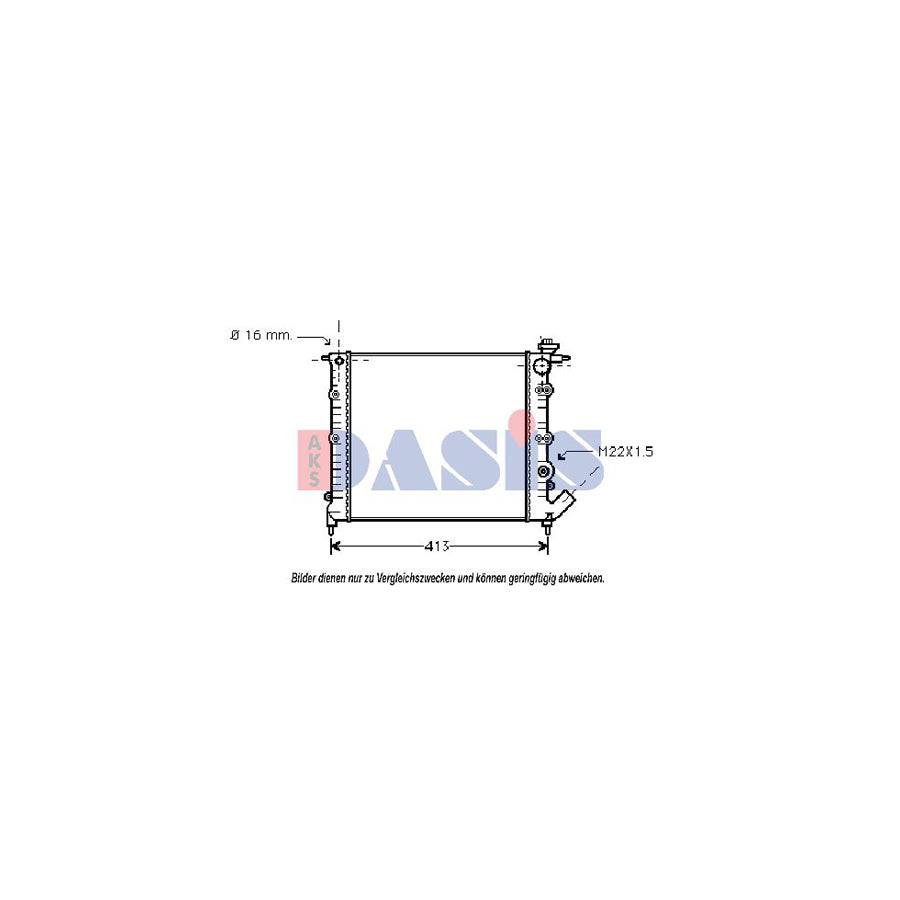 AKS Dasis 180670N Engine Radiator For Renault Clio | ML Performance UK