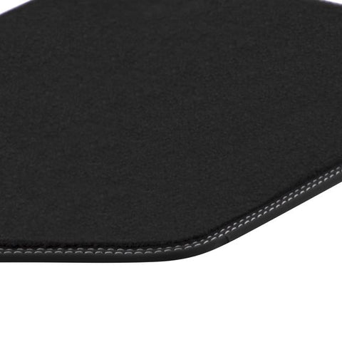 GENUINE FORD 2554847 ECOSPORT VELOUR FLOOR MATS REAR, BLACK WITH METAL GREY DOUBLE STITCHING | ML Performance UK