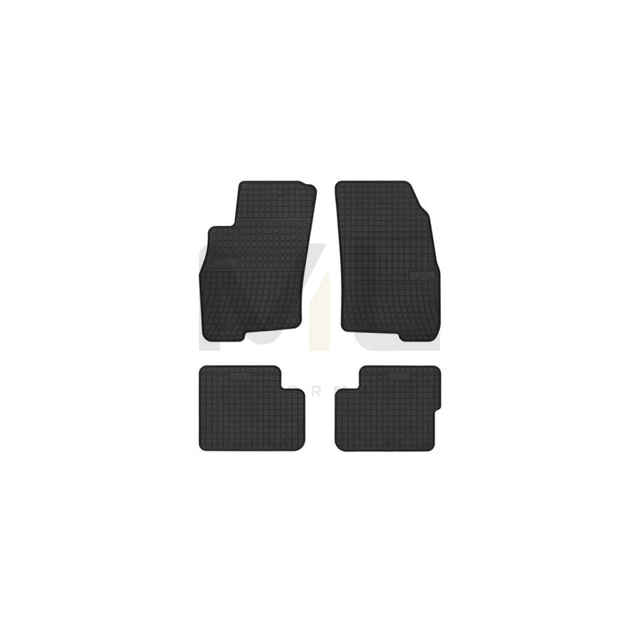 FROGUM 0912 Floor mat set Elastomer, Front and Rear, Quantity: 4, Black | ML Performance Car Parts