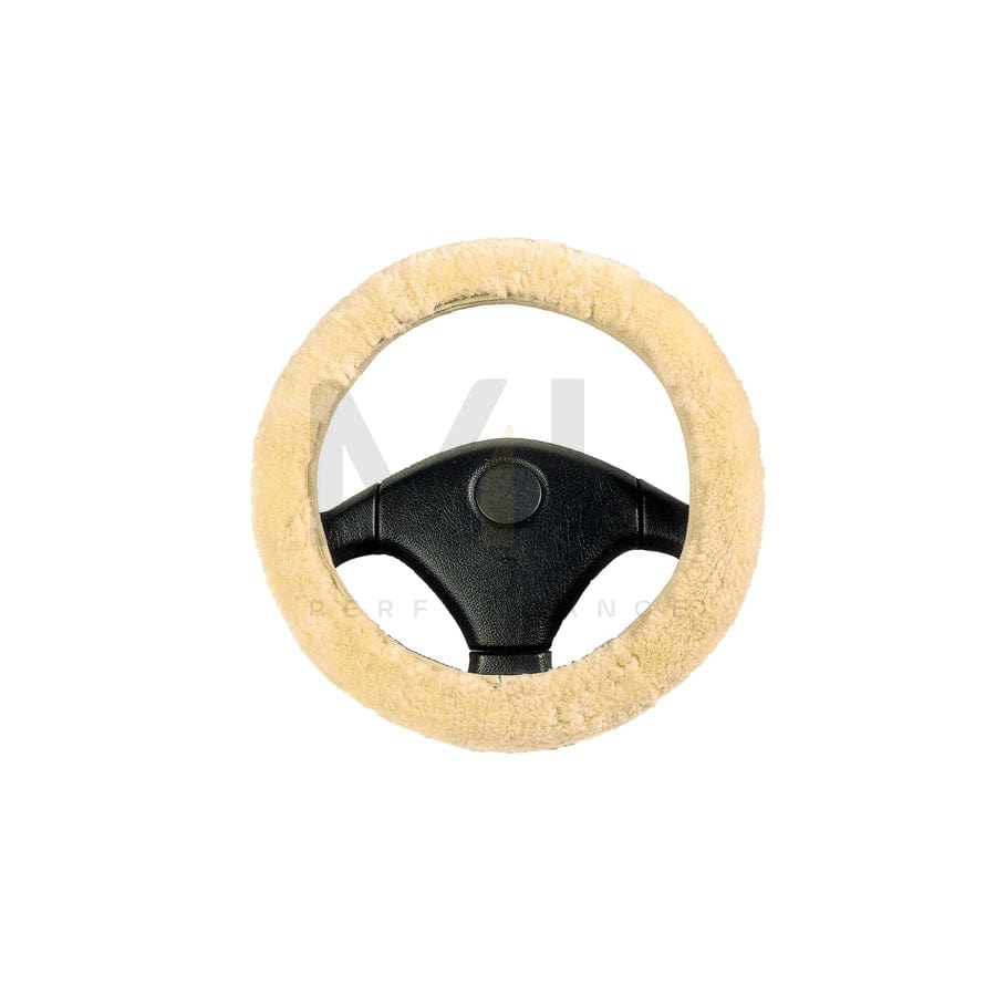 WALSER 19543 Steering wheel cover Beige, Ø: 36-41cm, Sheepskin | ML Performance Car Parts