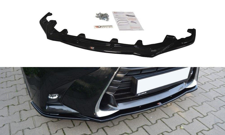 Maxton Design LE-GS-4F-FSPORT-FD1T Front Splitter V.1 Lexus GS MK4 (Facelift) | ML Performance UK Car Parts