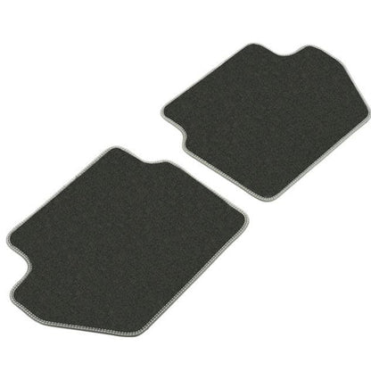 GENUINE FORD 2554847 ECOSPORT VELOUR FLOOR MATS REAR, BLACK WITH METAL GREY DOUBLE STITCHING | ML Performance UK