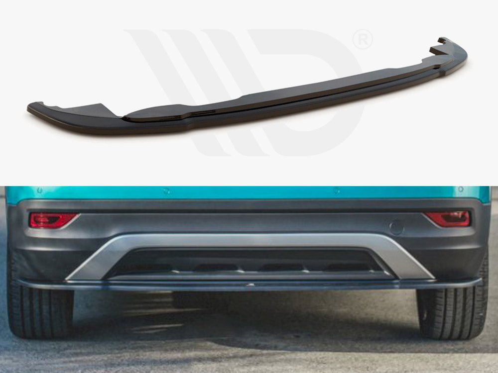 Maxton Design VW-TCROSS-1-RD1T Central Rear Splitter VW T Cross | ML Performance UK Car Parts