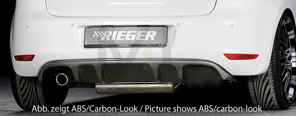 Rieger 00059510 VW Mk6 Golf Rear Diffuser 1 | ML Performance UK Car Parts