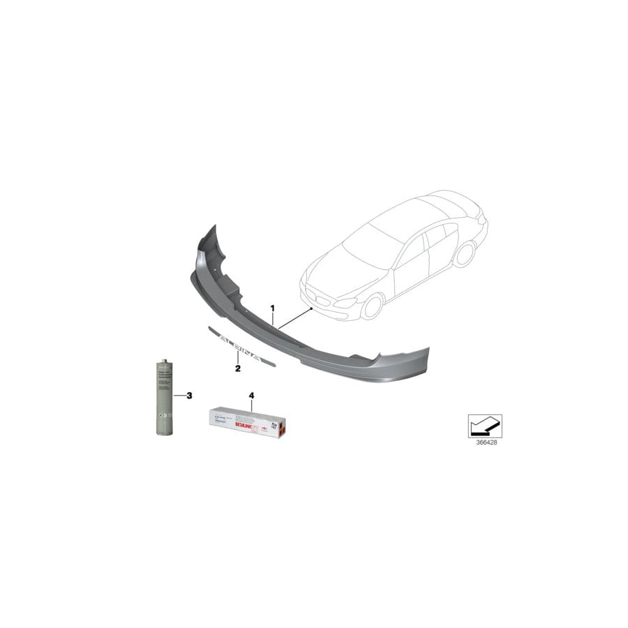 Genuine BMW 51117988553 F06 Insert (Inc. ALPINA B6) | ML Performance UK Car Parts