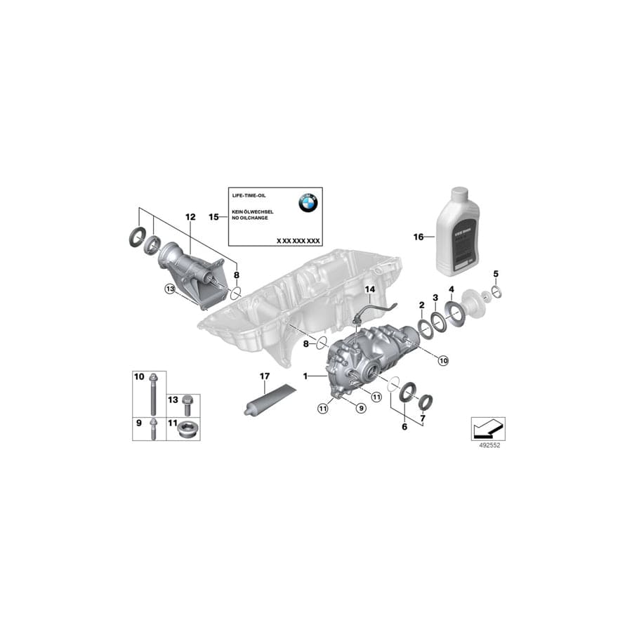 Genuine BMW 31508683162 G06 G05 G07 Vent Pipe (Inc. X6 M50iX, X7 M50iX & X7 M50dX) | ML Performance UK Car Parts