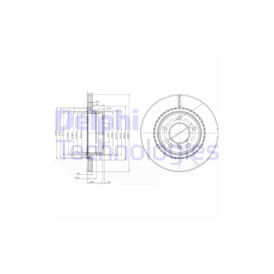 Delphi Bg3901C Brake Disc