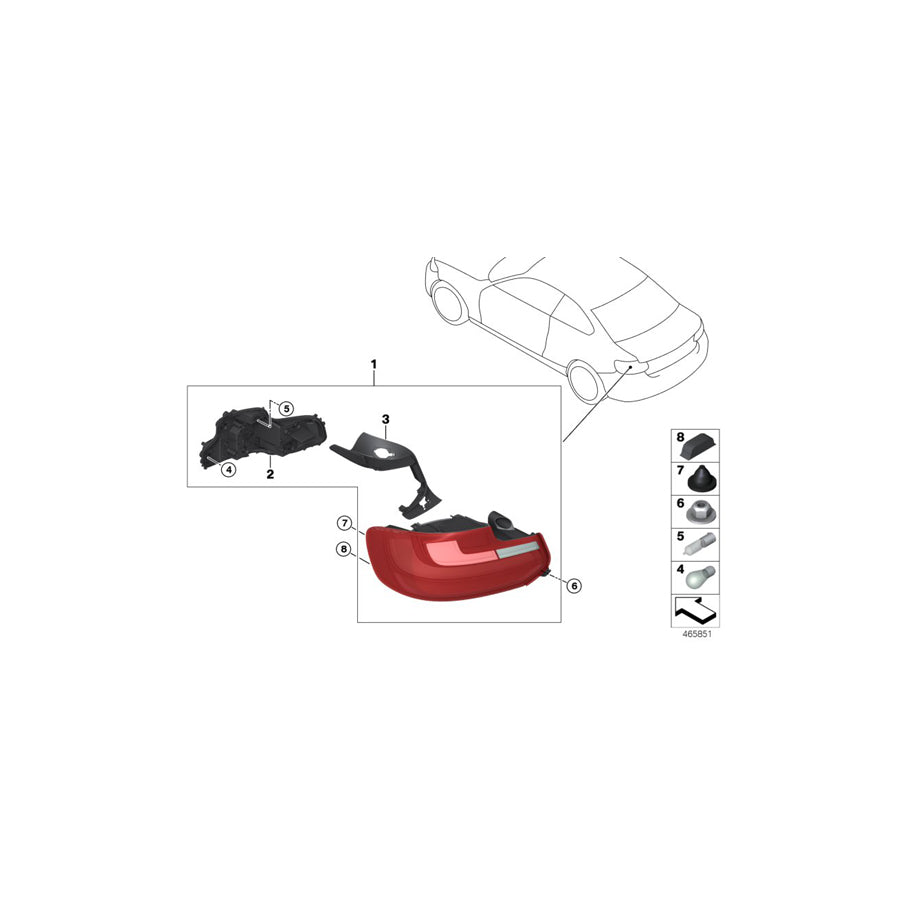 Genuine BMW 51317186167 E71 F87 M Spacer, Adhesive (Inc. 220i, X6 M50dX & X5 30dX) | ML Performance UK Car Parts