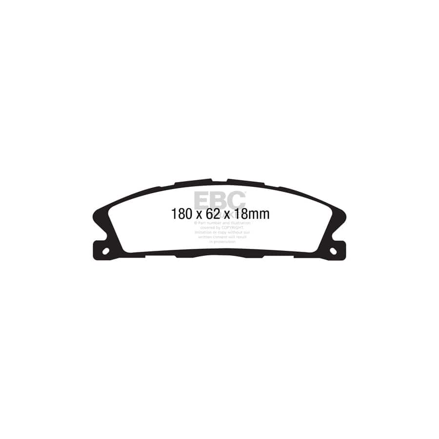 EBC PDKF2268 Ford Ultimax Front Brake Pad & Plain Disc Kit (Inc. Explorer & Flex) 2 | ML Performance UK Car Parts