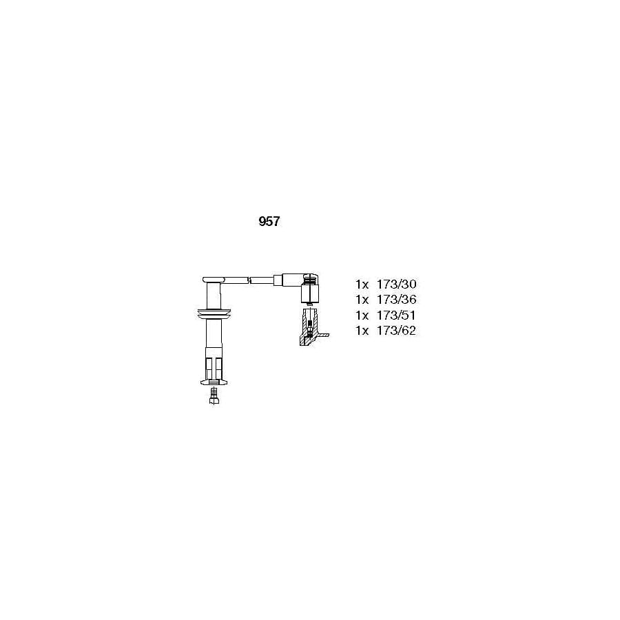 Bremi 957 Ignition Cable Kit