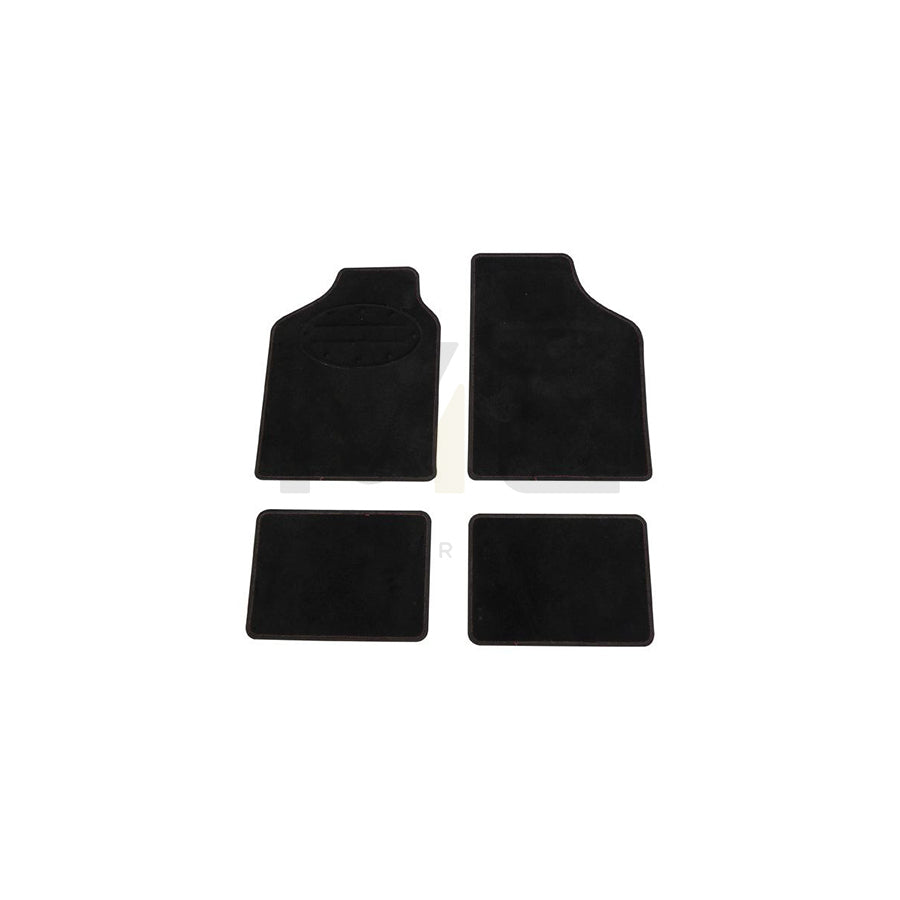 CARPOINT 0320833 Floor mat set Polyester, PP (Polypropylene), Front and Rear, Quantity: 4, Black | ML Performance Car Parts