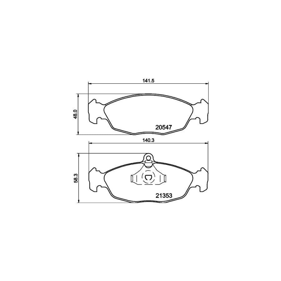 Mintex Mdb1556 Brake Pad Set