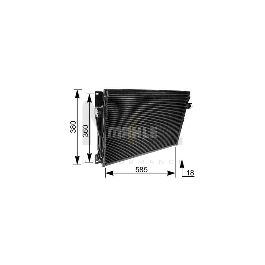 MAHLE ORIGINAL AC 173 000P Air conditioning condenser without dryer | ML Performance Car Parts