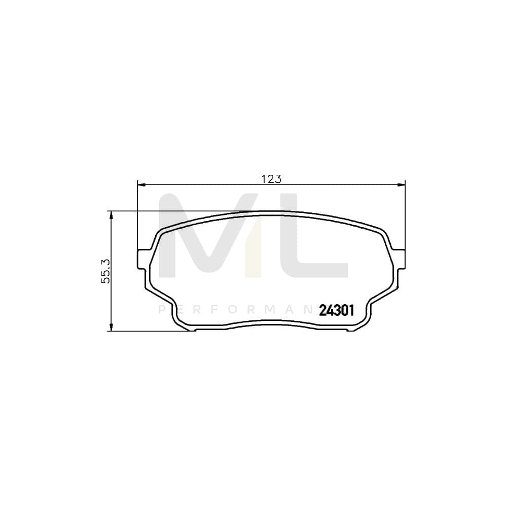 Hella 8DB 355 006-941 Brake Pad Set For Suzuki Grand Vitara I Off-Road (Ft, Ht) Not Prepared For Wear Indicator | ML Performance Car Parts