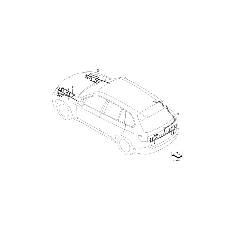 Genuine BMW 61128710253 E70 Front Right Repair Wiring Set (Inc. X5) | ML Performance UK Car Parts