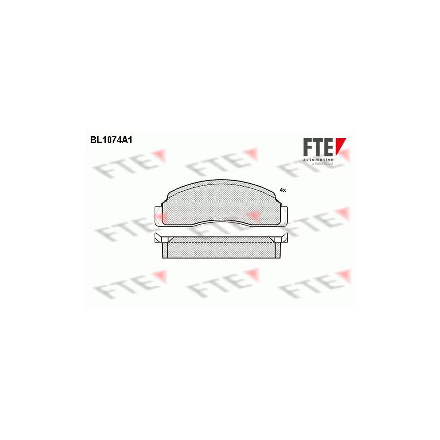 Fte BL1074A1 Brake Pad Set For Ford Fiesta | ML Performance UK Car Parts