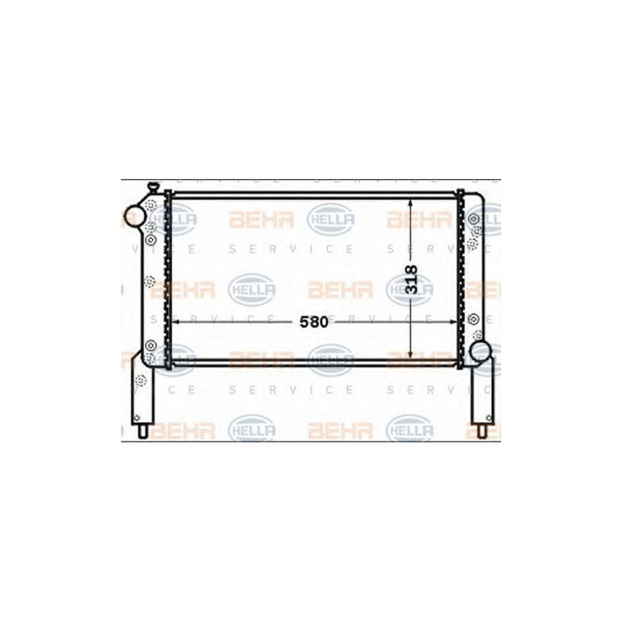 Hella 8MK 376 767-671 Engine Radiator For Fiat Doblo