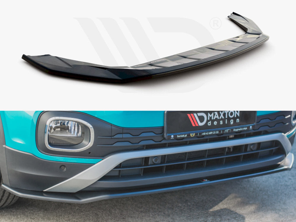 Maxton Design VW-TCROSS-1-FD1T Front Splitter VW T Cross | ML Performance UK Car Parts