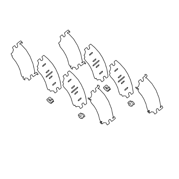 Genuine Lexus 04946-48130 RX Phase 4 Rear Anti Squeal Shim Kit