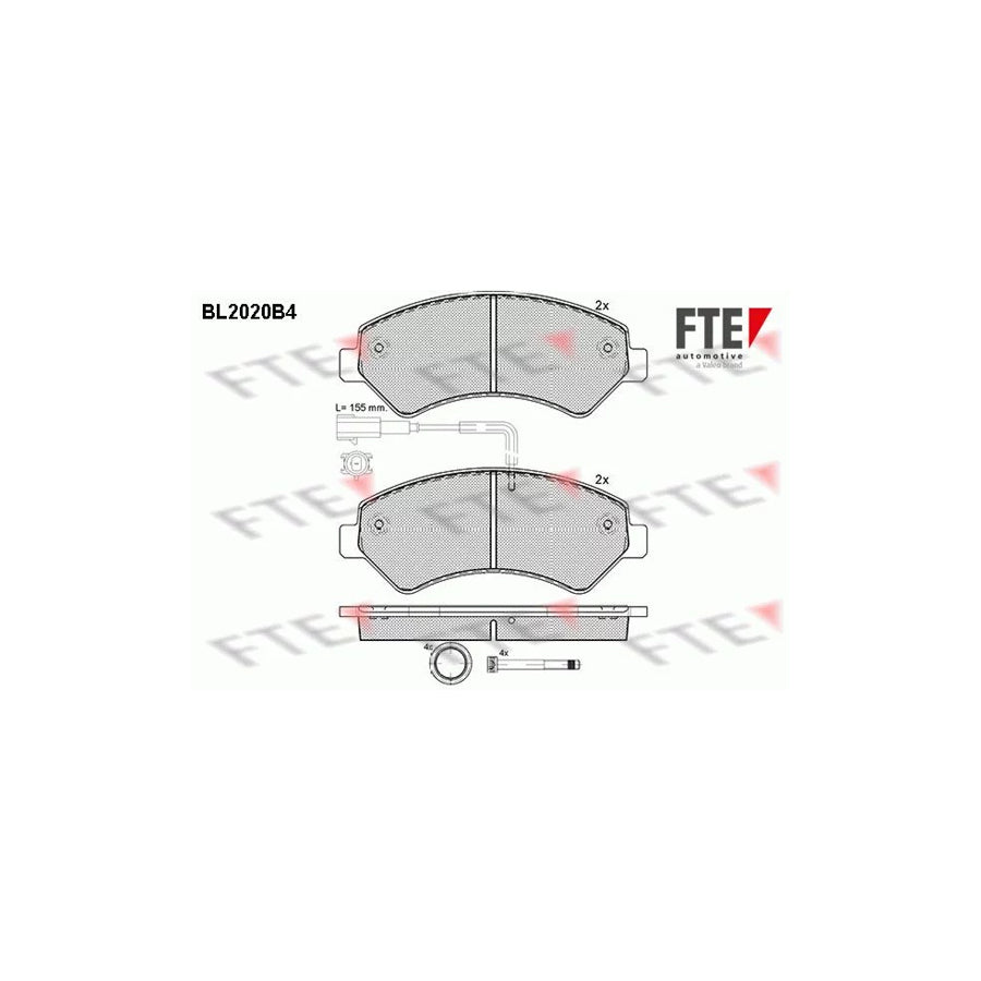 Fte BL2020B4 Brake Pad Set | ML Performance UK Car Parts