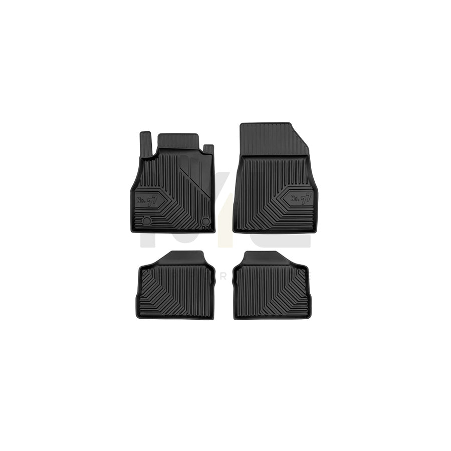 FROGUM Tailored, No.77 77409620 Floor mat set for NISSAN Micra V Hatchback (K14) Elastomer, Front and Rear, Quantity: 4, Black | ML Performance Car Parts