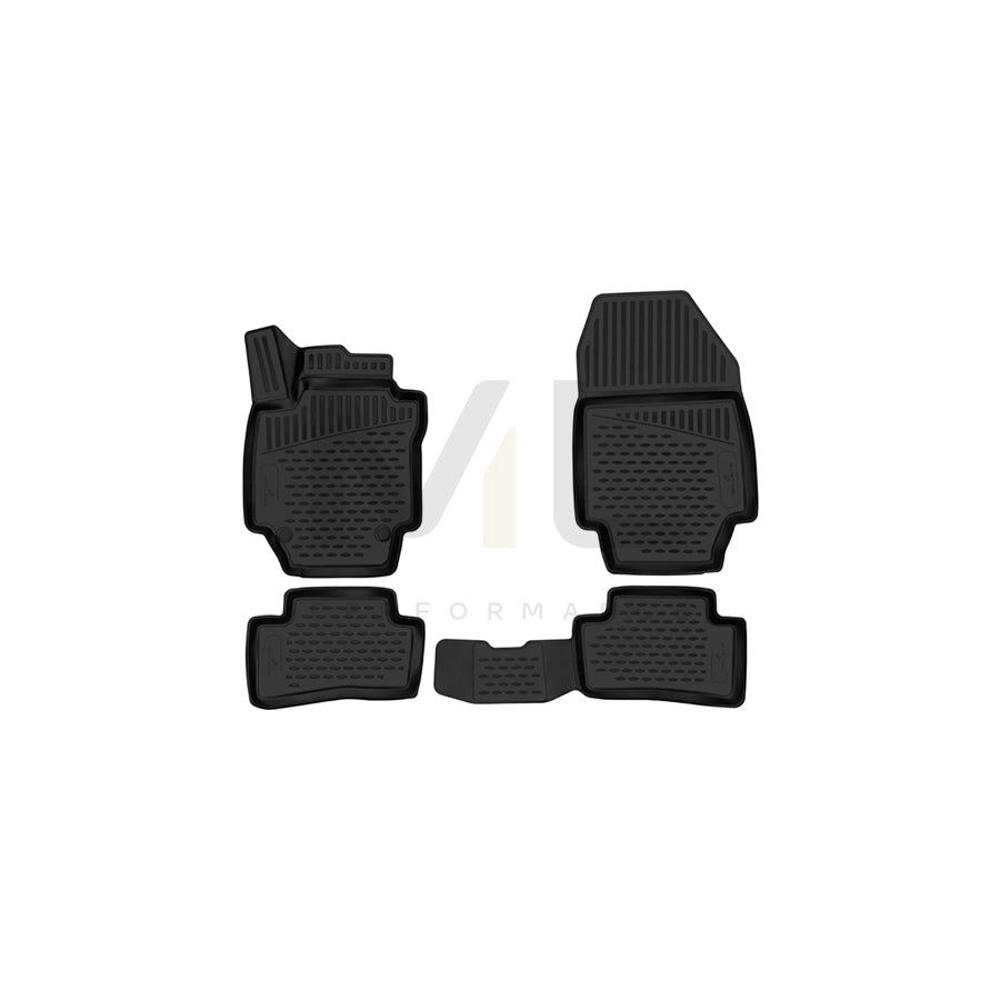 WALSER Tailored, XTR 75164 Floor mat set Elastomer, Front and Rear, Black | ML Performance Car Parts