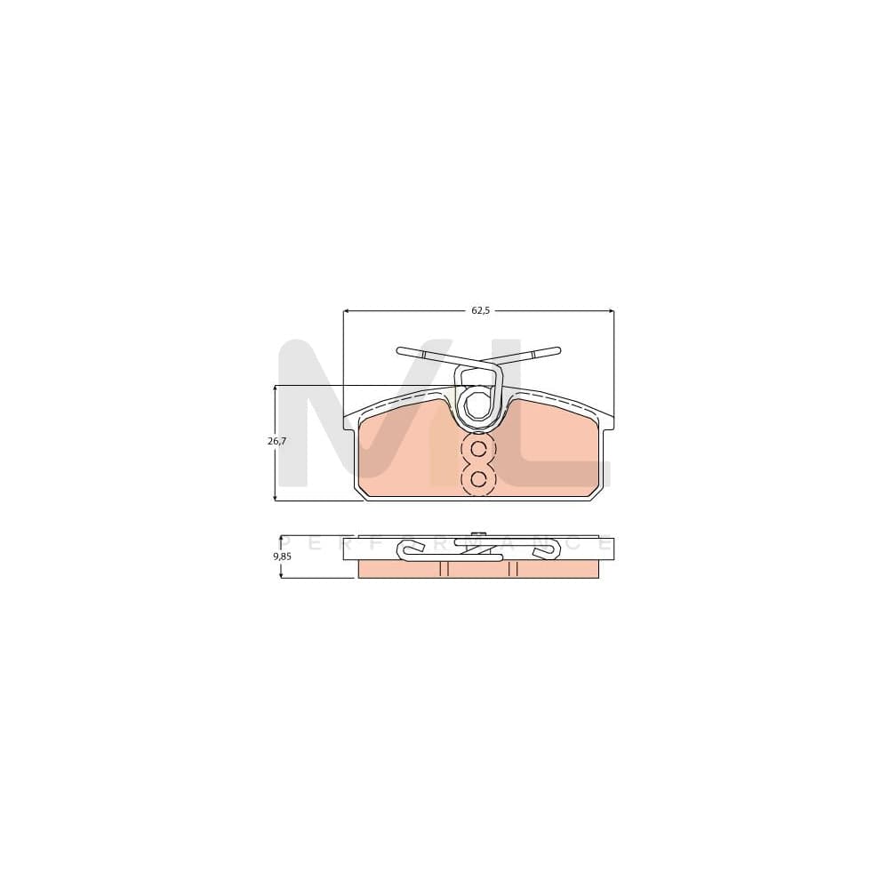 TRW Gdb2165 Brake Pad Set For Renault Twizy (Mam_) Not Prepared For Wear Indicator | ML Performance Car Parts