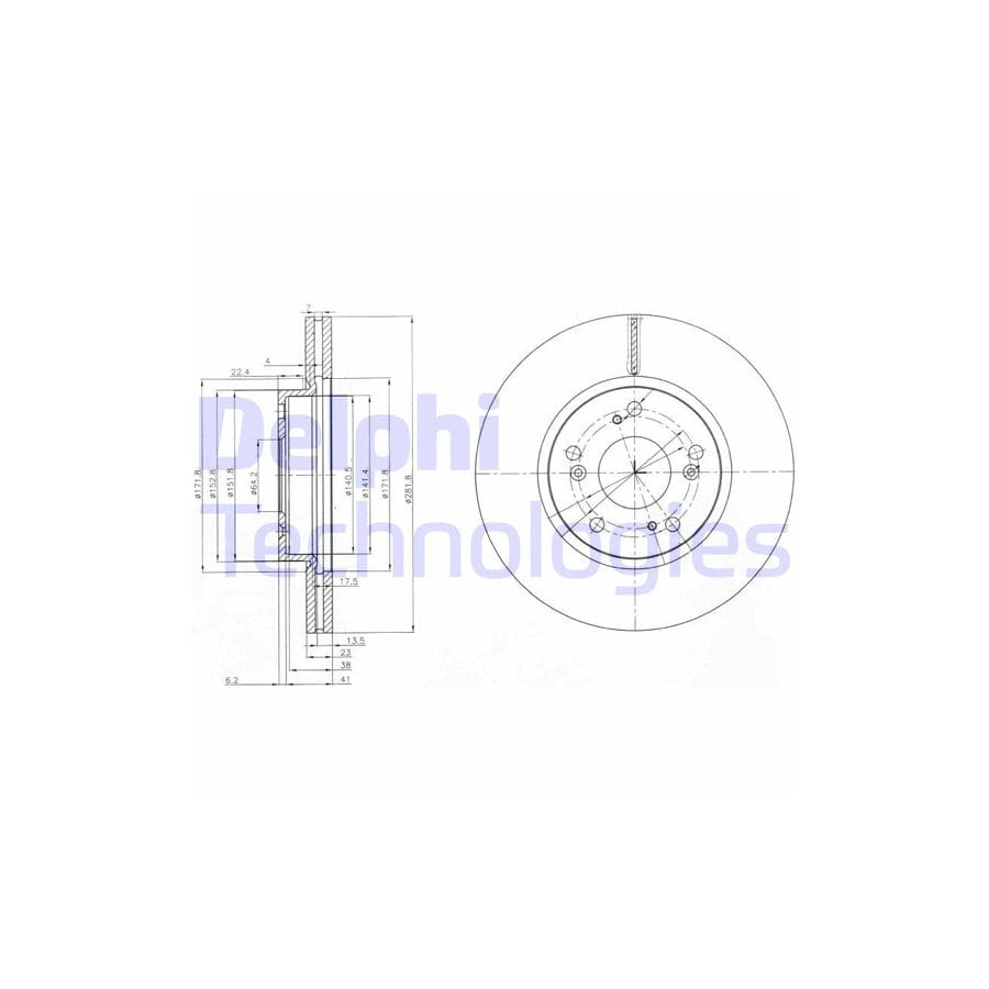 Delphi Bg3980C Brake Disc