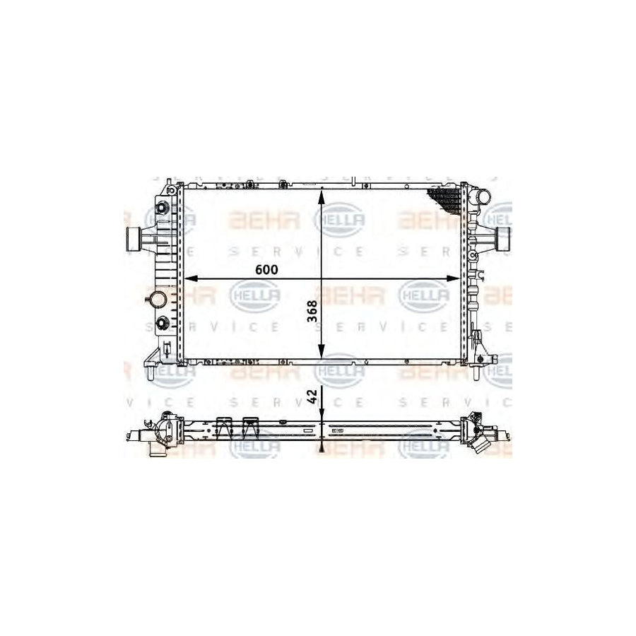 Hella 8MK 376 713-014 Engine Radiator