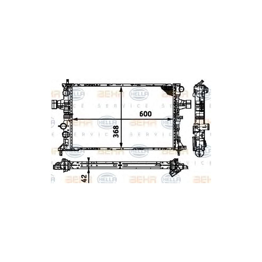 Hella 8MK 376 713-004 Engine Radiator