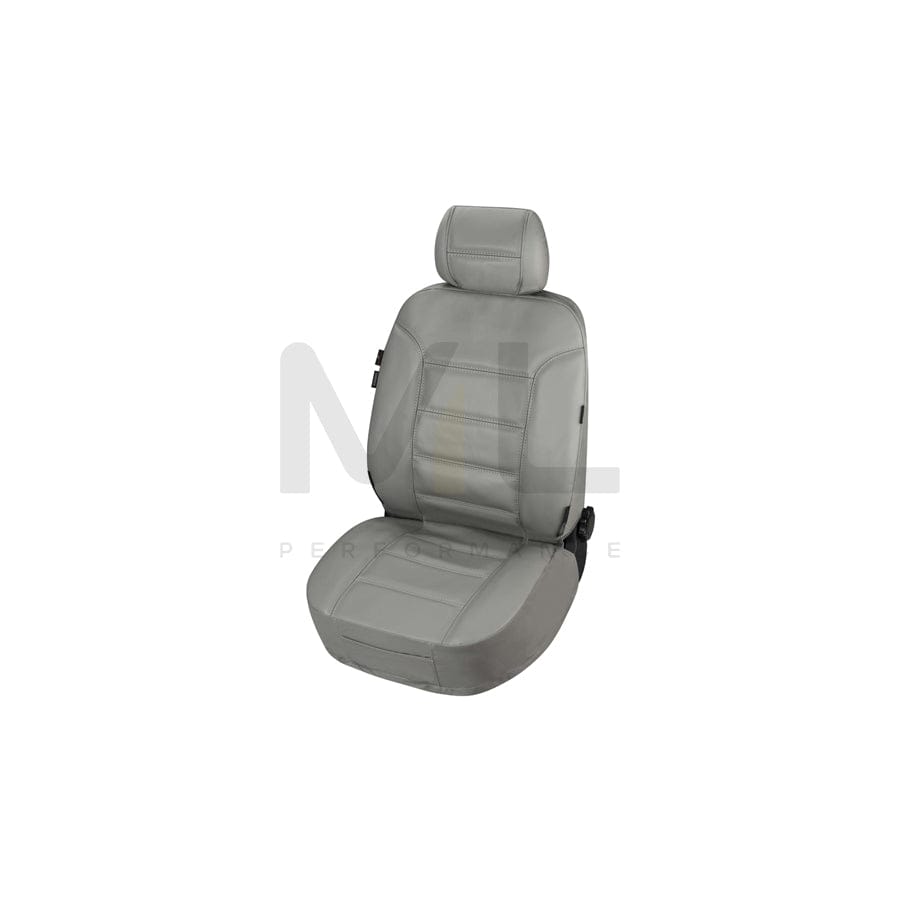 WALSER 19637 Car seat cover Grey, Leather, Front | ML Performance Car Parts