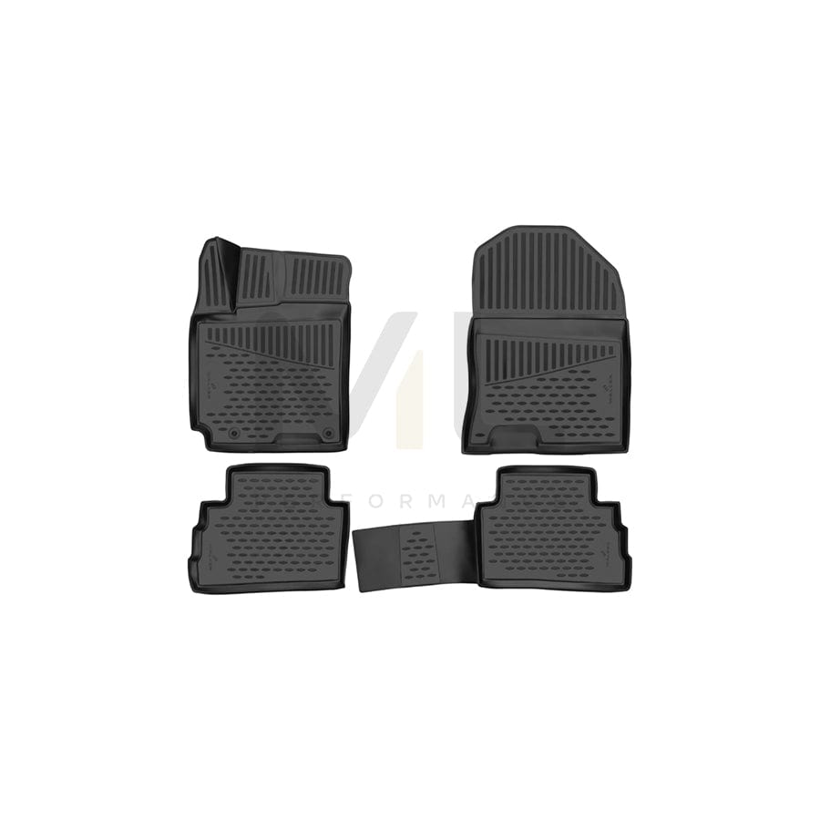 WALSER Tailored, XTR 75221 Floor mat set Elastomer, Front and Rear, Black | ML Performance Car Parts