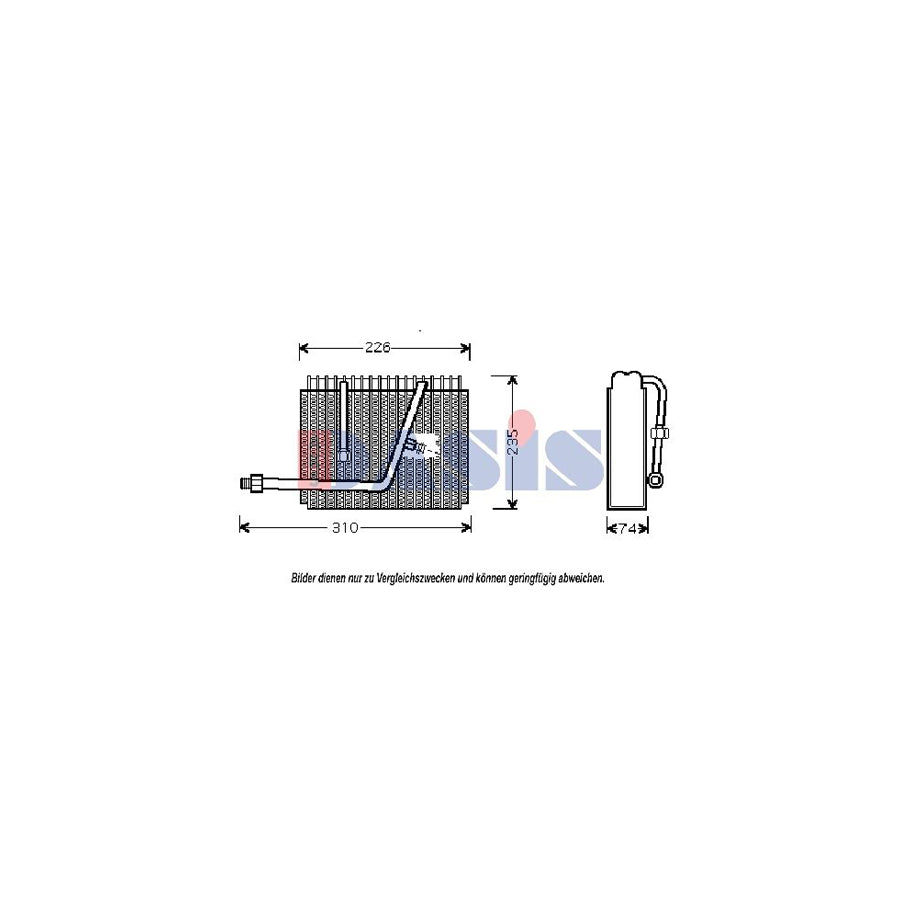 AKS Dasis 821850N Air Conditioning Evaporator For Opel Frontera | ML Performance UK