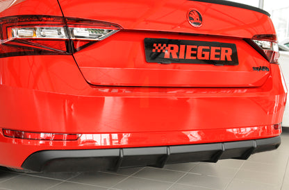 Rieger 00079045 Skoda 3T 3V Superb III Rear Diffuser 2 | ML Performance UK Car Parts