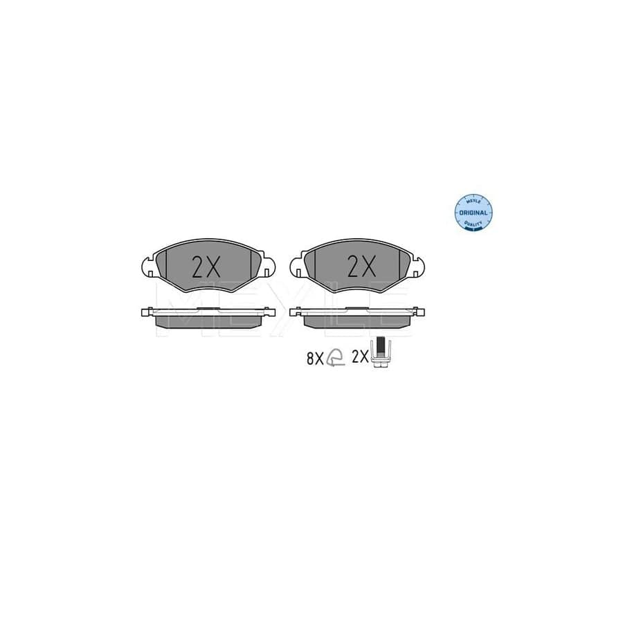 Meyle 025 235 9718 Brake Pad Set