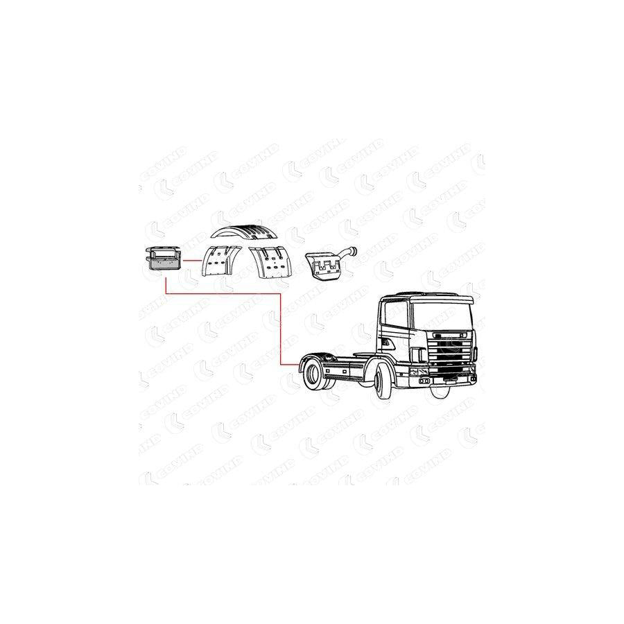 Covind Scr/522 Holder, Combination Rearlight | ML Performance UK