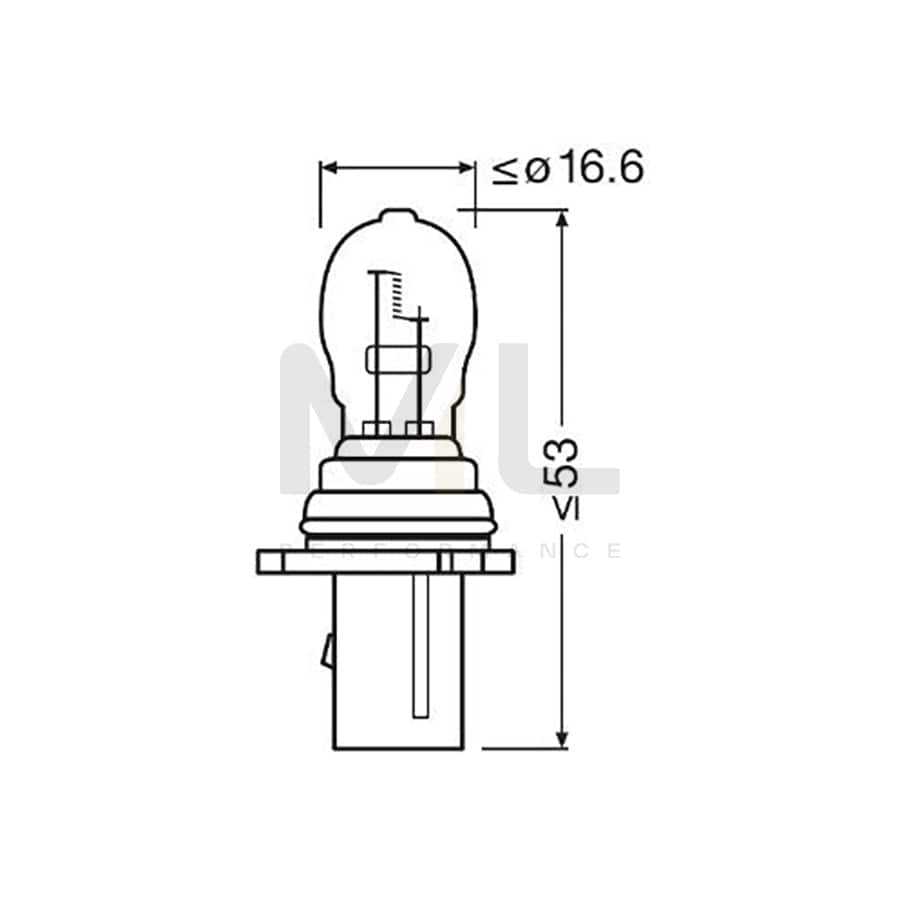 OSRAM 828 Bulb, park- / position light P13W, PG18.5D1, 12V, 19W | ML Performance Car Parts