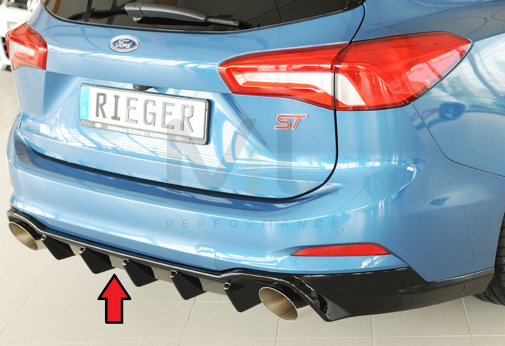 Rieger 00088242 Ford DEH Focus 4 Rear Diffuser (Inc. Focus 4 ST) 1 | ML Performance UK Car Parts