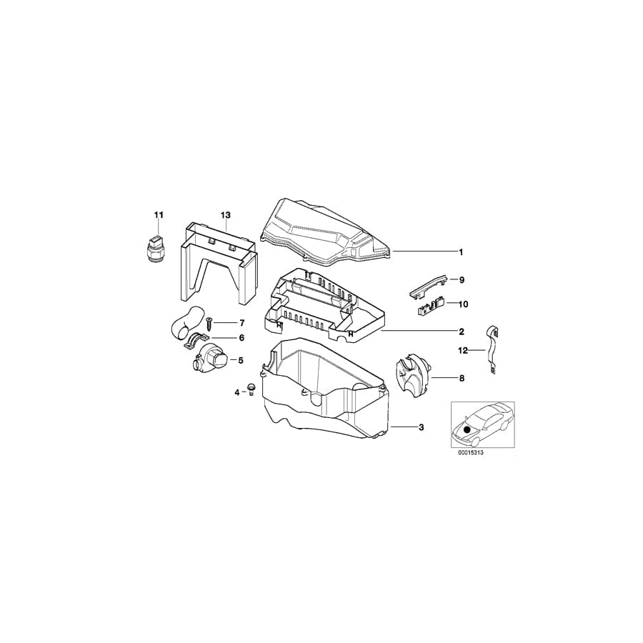 Genuine BMW 12901427552 E39 Cover (Inc. 540iP, 528i & 540i) | ML Performance UK Car Parts