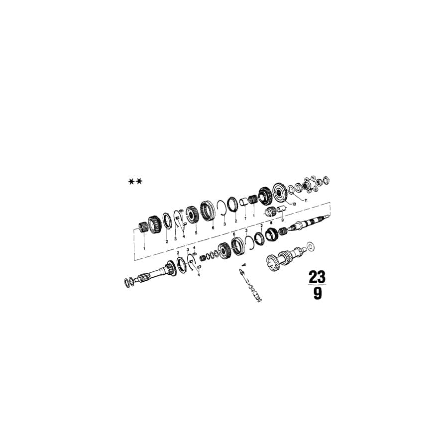 Genuine BMW 23221630218 E28 E30 E21 Shim 33,1X42X2,25 (Inc. 2000, 1802 & 316) | ML Performance UK Car Parts