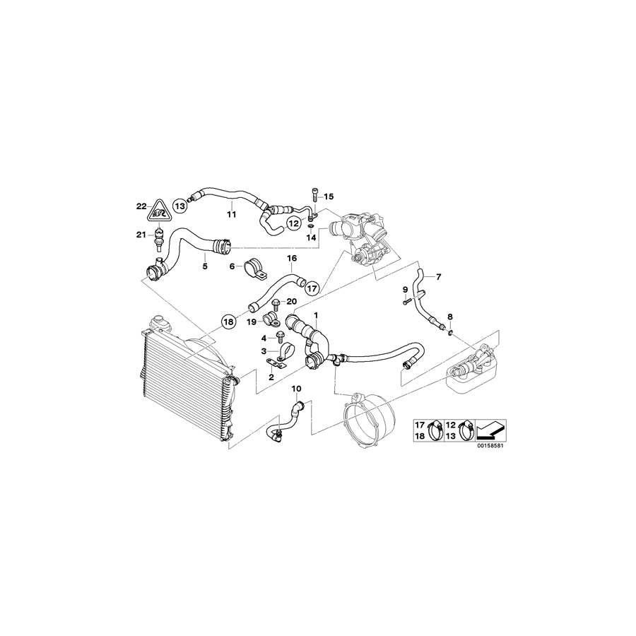 Genuine BMW 11531712953 E38 Bracket (Inc. L7, 750iLP & 750iL) | ML Performance UK Car Parts