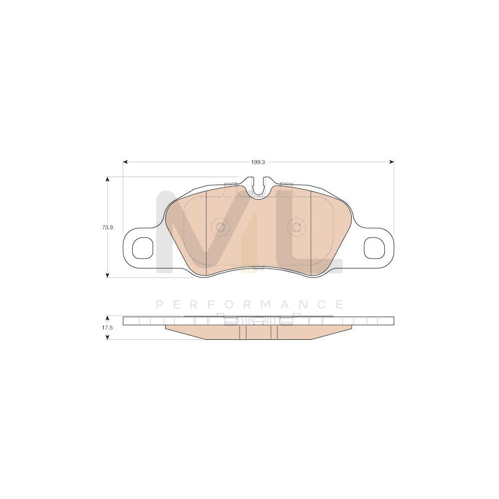 TRW Gdb1990 Brake Pad Set Prepared For Wear Indicator | ML Performance Car Parts